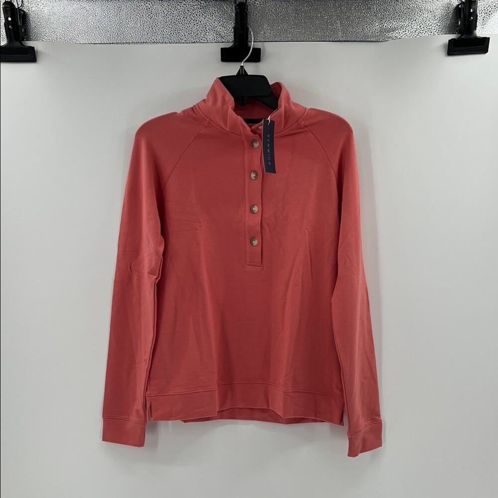 Renwick Golf Women's Button Mock - NRD - Medium - New with tags